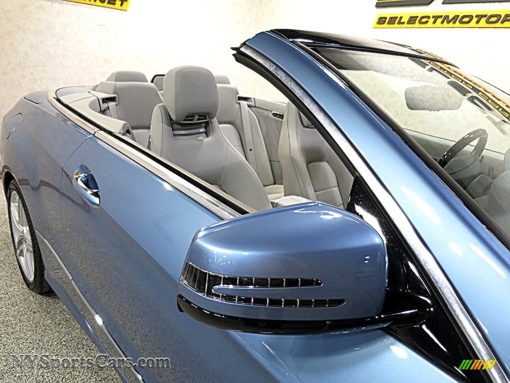 2011 E 550 Cabriolet - Quartz Blue Metallic / Ash/Dark Grey photo #14