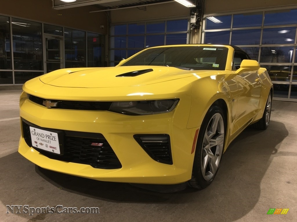 Bright Yellow / Jet Black Chevrolet Camaro SS Convertible