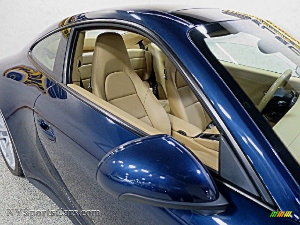 2014 911 Carrera 4S Coupe - Dark Blue Metallic / Luxor Beige photo #12
