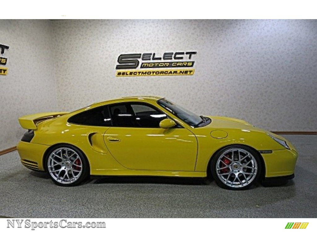 2002 911 Turbo Coupe - Speed Yellow / Black photo #6