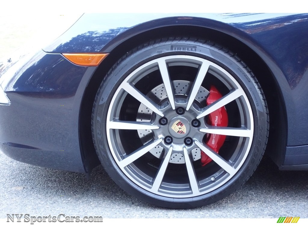 2013 911 Carrera 4S Coupe - Dark Blue Metallic / Luxor Beige photo #9