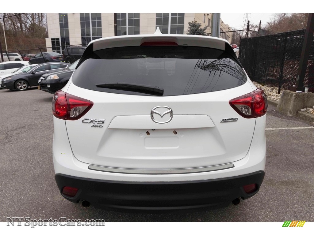 2013 CX-5 Grand Touring AWD - Crystal White Pearl Mica / Sand photo #5