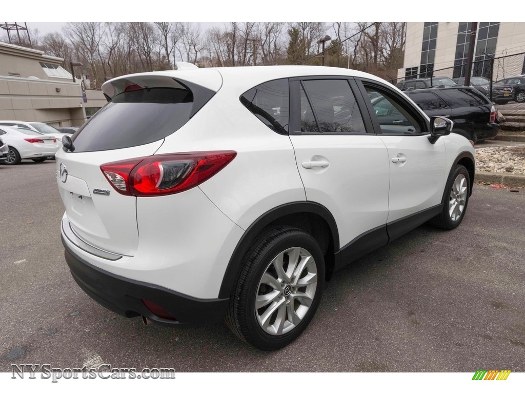 2013 CX-5 Grand Touring AWD - Crystal White Pearl Mica / Sand photo #7