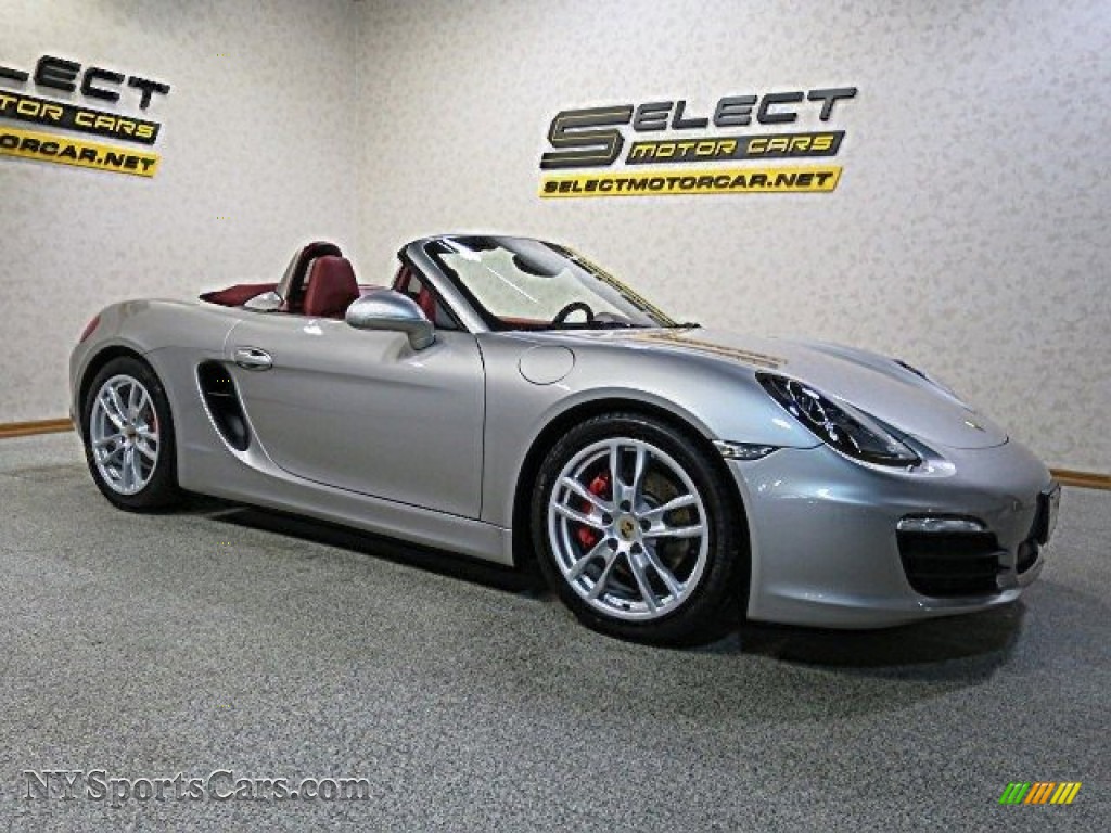 2013 Boxster S - Platinum Silver Metallic / Carrera Red Natural Leather photo #5