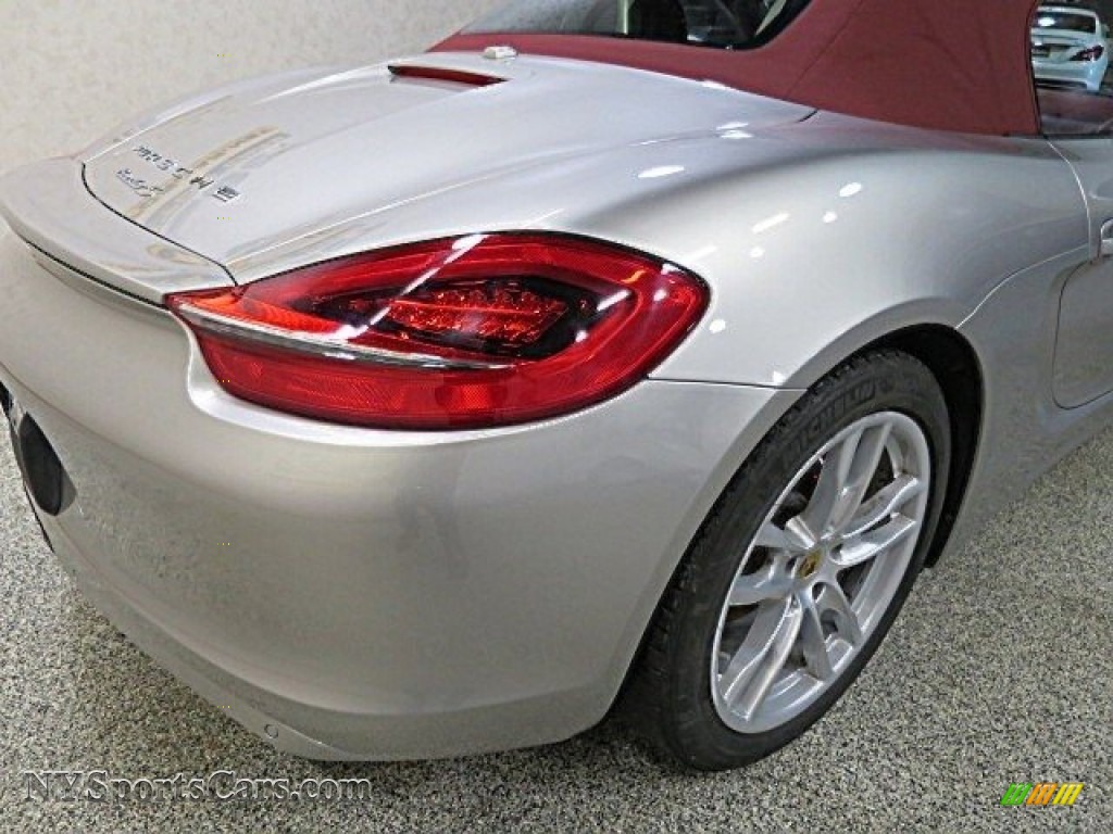 2013 Boxster S - Platinum Silver Metallic / Carrera Red Natural Leather photo #11