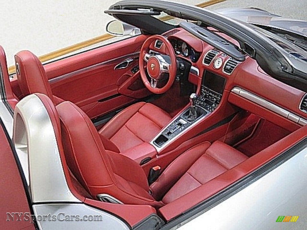 2013 Boxster S - Platinum Silver Metallic / Carrera Red Natural Leather photo #18