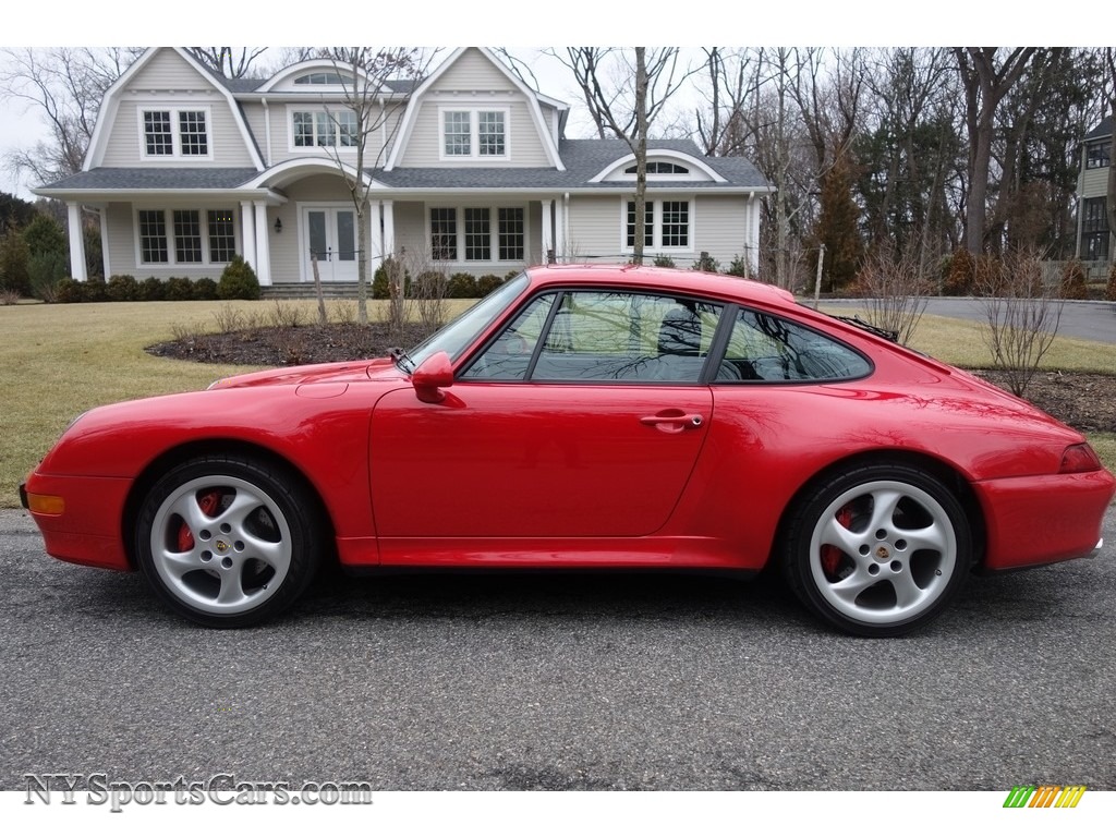 1998 911 Carrera S Coupe - Guards Red / Black photo #3