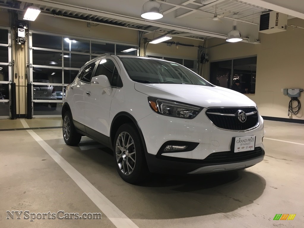 Summit White / Shale Buick Encore Sport Touring AWD