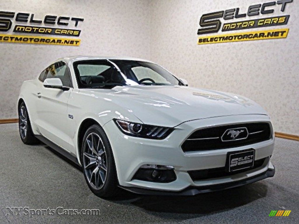 2015 Mustang 50th Anniversary GT Coupe - 50th Anniversary Wimbledon White / 50th Anniversary Cashmere photo #3