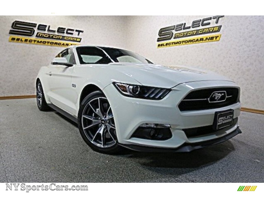 2015 Mustang 50th Anniversary GT Coupe - 50th Anniversary Wimbledon White / 50th Anniversary Cashmere photo #6