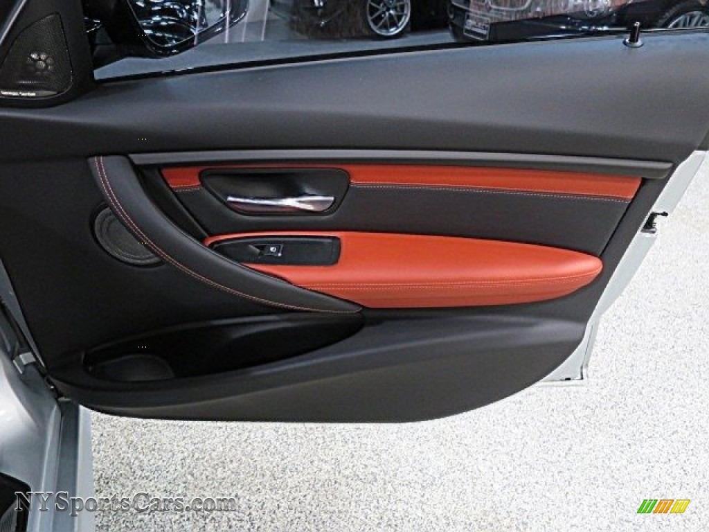 2015 M3 Sedan - Silverstone Metallic / Sakhir Orange/Black photo #22