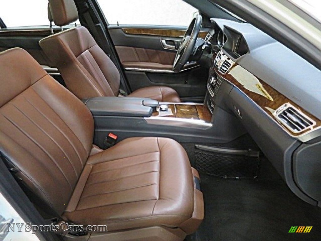 2014 E 350 4Matic Sedan - Diamond White Metallic / Chestnut Brown/Black photo #13