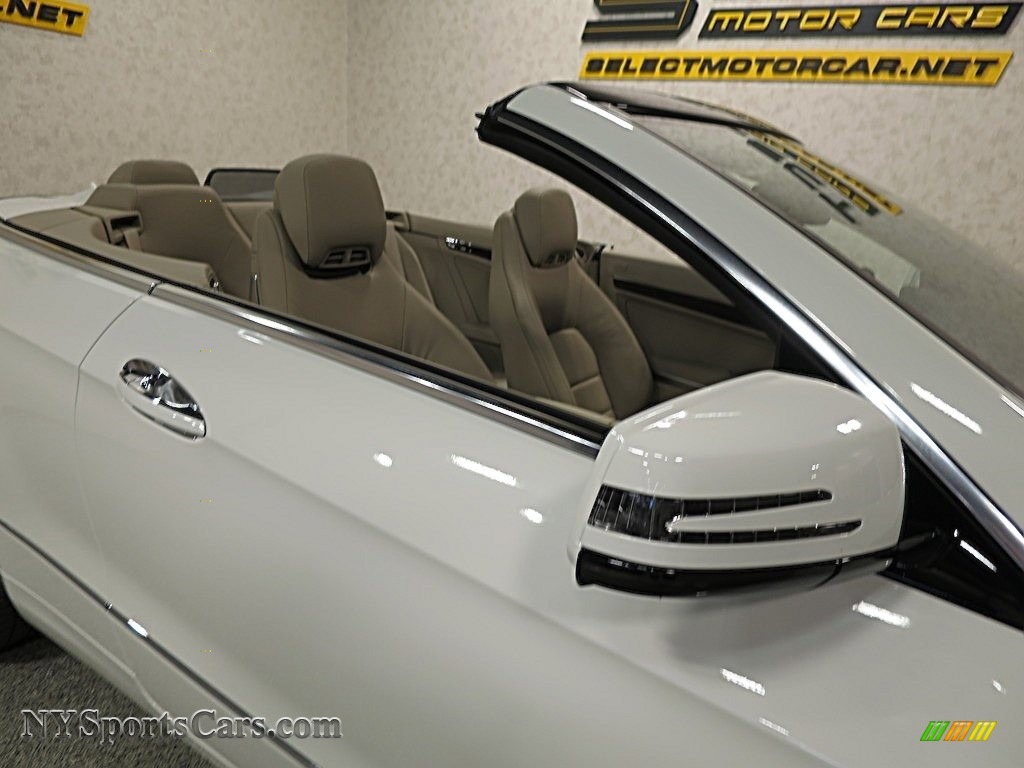 2012 E 350 Cabriolet - Arctic White / Almond/Mocha photo #13