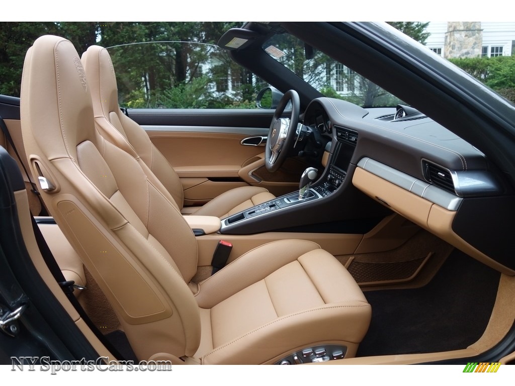2015 911 Turbo S Cabriolet - Agate Grey Metallic / Espresso/Cognac Natural Leather photo #12