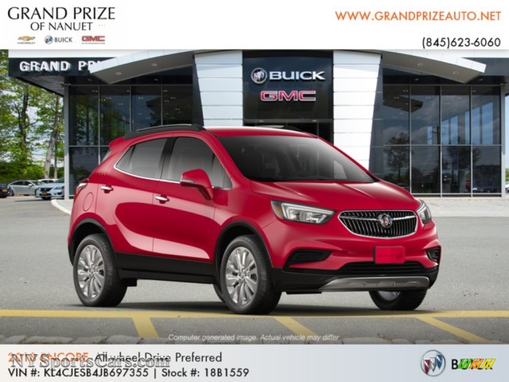 2018 Encore Preferred AWD - Winterberry Red Metallic / Ebony photo #4 2018 Encore Preferred AWD - Winterberry Red Metallic / Ebony photo #4