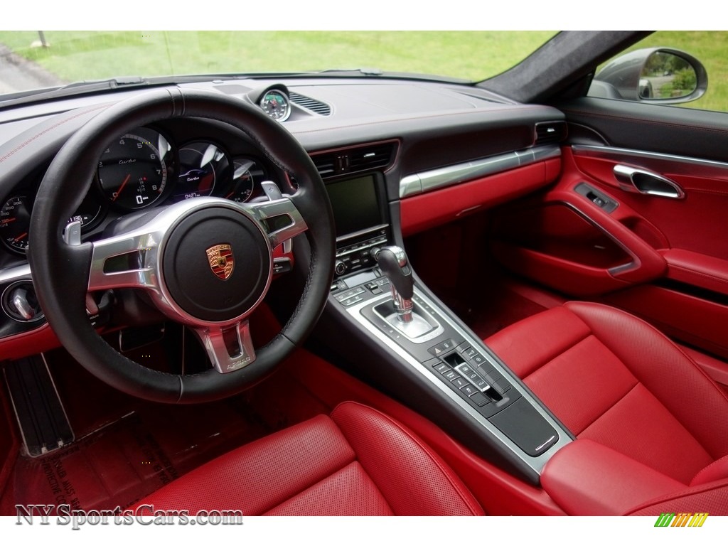2015 911 Turbo Coupe - Agate Grey Metallic / Black/Garnet Red photo #10