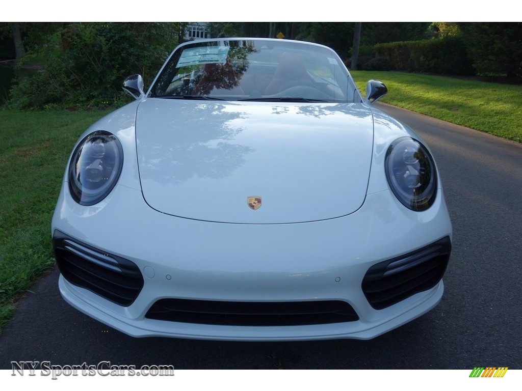 2019 911 Turbo S Cabriolet - White / Bordeaux Red photo #2