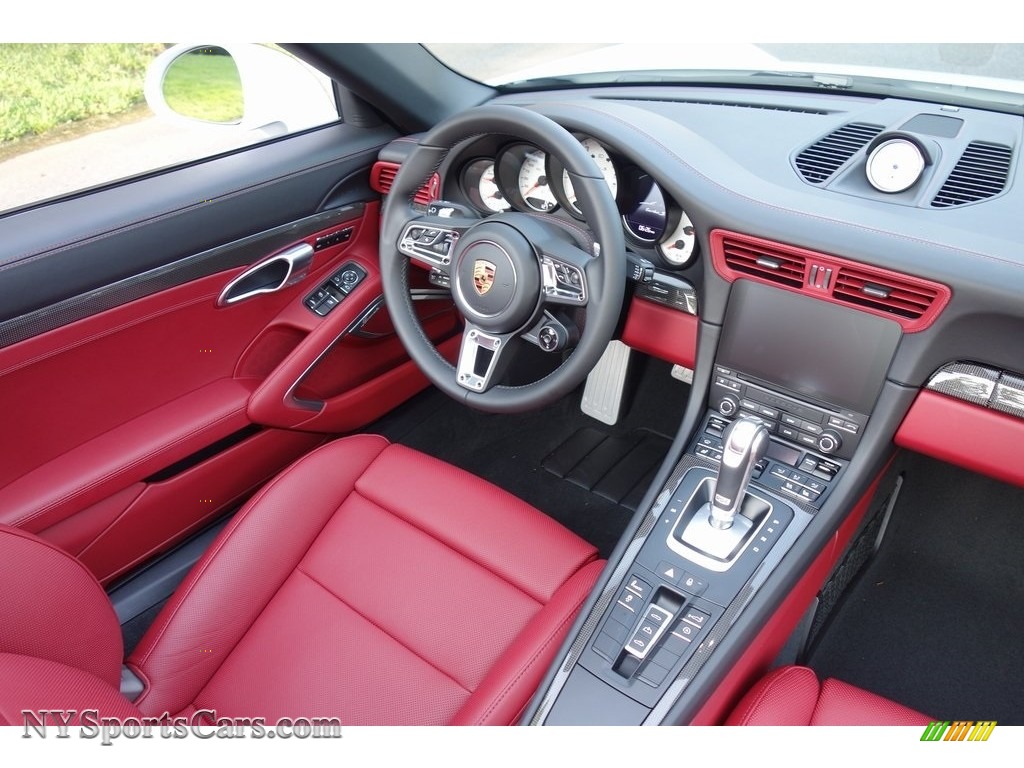 2019 911 Turbo S Cabriolet - White / Bordeaux Red photo #15