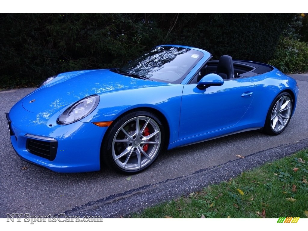 2017 911 Carrera 4S Cabriolet - Paint to Sample Voodoo Blue / Black photo #1