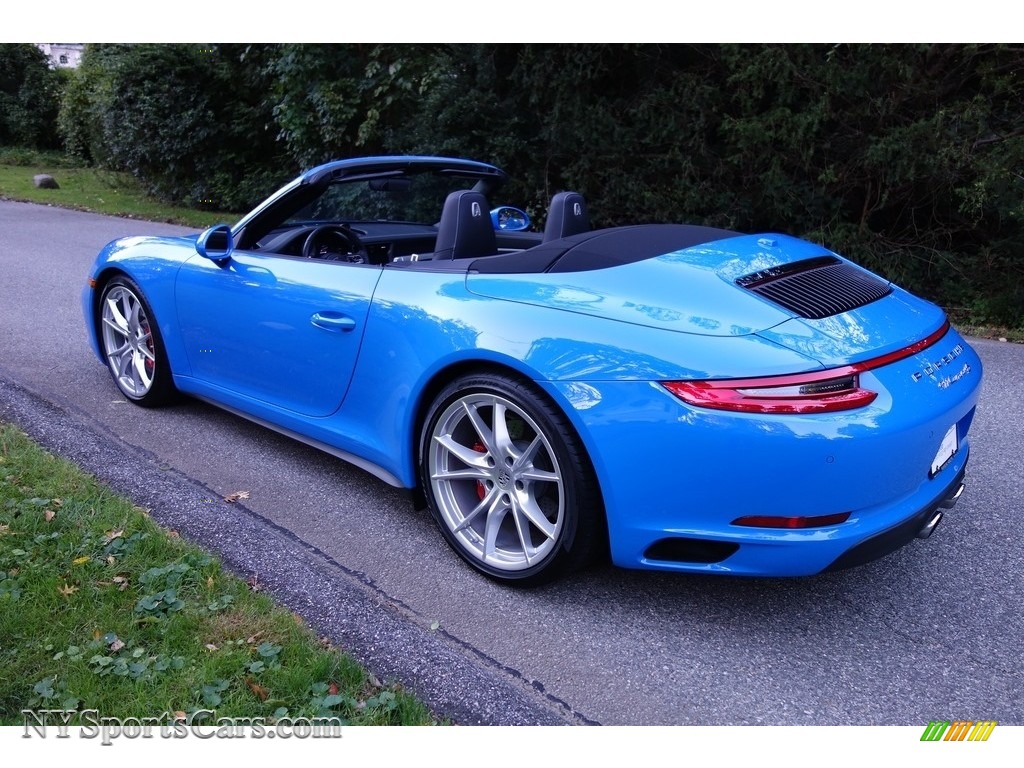 2017 911 Carrera 4S Cabriolet - Paint to Sample Voodoo Blue / Black photo #3