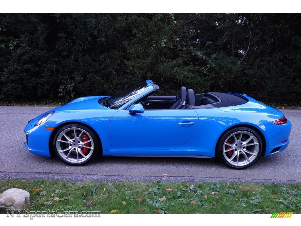 2017 911 Carrera 4S Cabriolet - Paint to Sample Voodoo Blue / Black photo #4