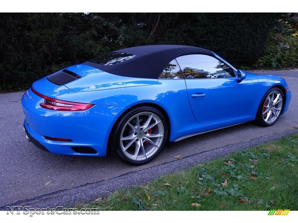 2017 911 Carrera 4S Cabriolet - Paint to Sample Voodoo Blue / Black photo #6