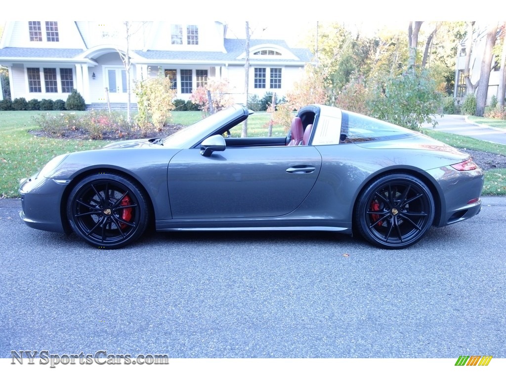 2017 911 Targa 4S - Agate Grey Metallic / Black/Bordeaux Red photo #3 2017 911 Targa 4S - Agate Grey Metallic / Black/Bordeaux Red photo #3
