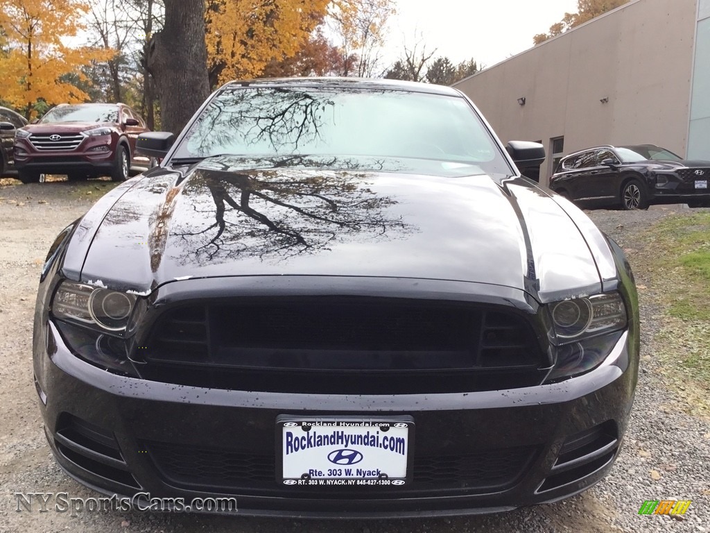 2014 Mustang V6 Premium Coupe - Black / Charcoal Black photo #2