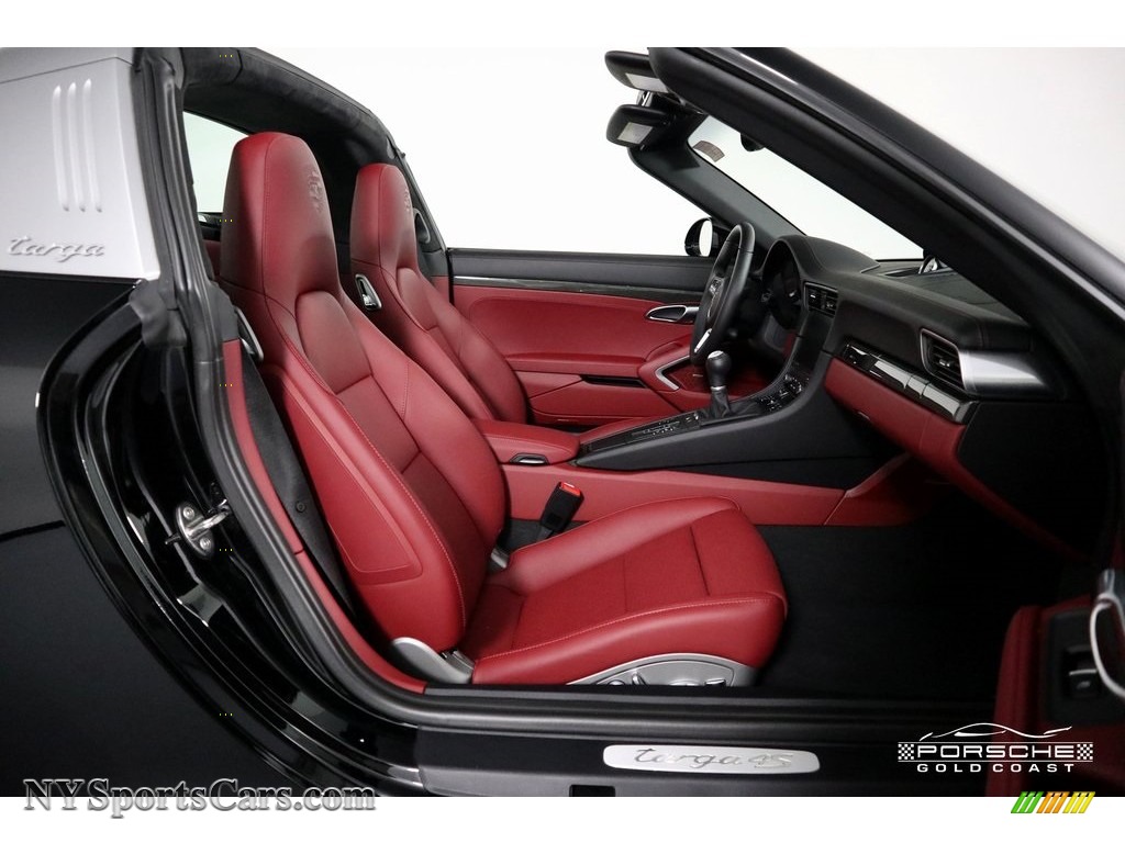 2019 911 Targa 4S - Black / Bordeaux Red photo #19