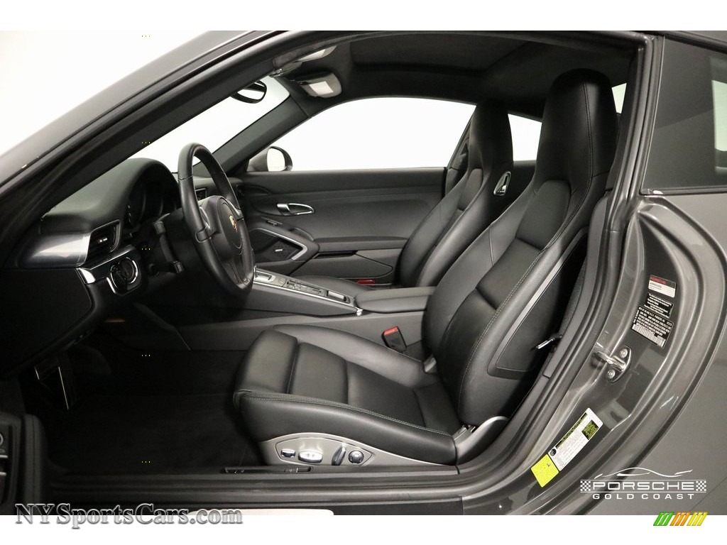 2014 911 Carrera Coupe - Agate Grey Metallic / Black photo #12