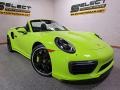 Porsche 911 Turbo S Cabriolet Paint To Sample Acid Green photo #15