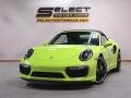 Porsche 911 Turbo S Cabriolet Paint To Sample Acid Green photo #16