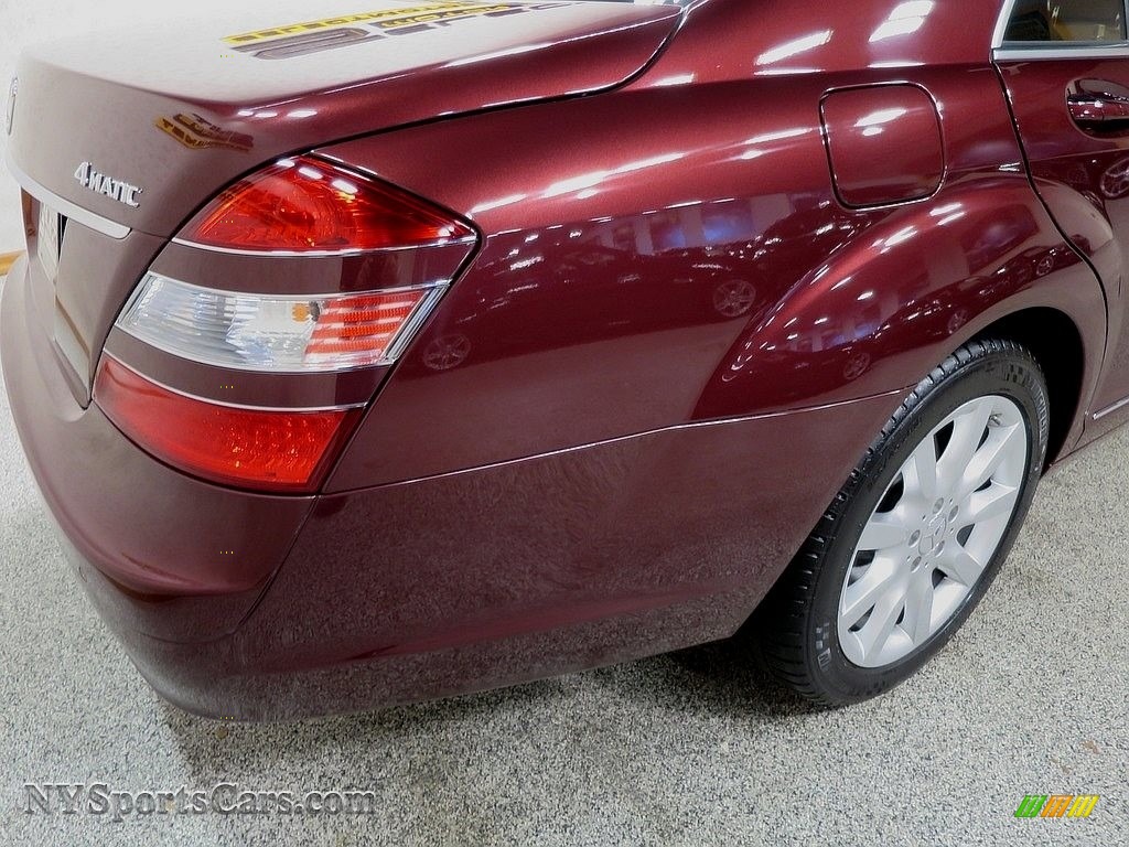 2007 S 550 4Matic Sedan - Barolo Red Metallic / Cashmere/Savanna photo #6