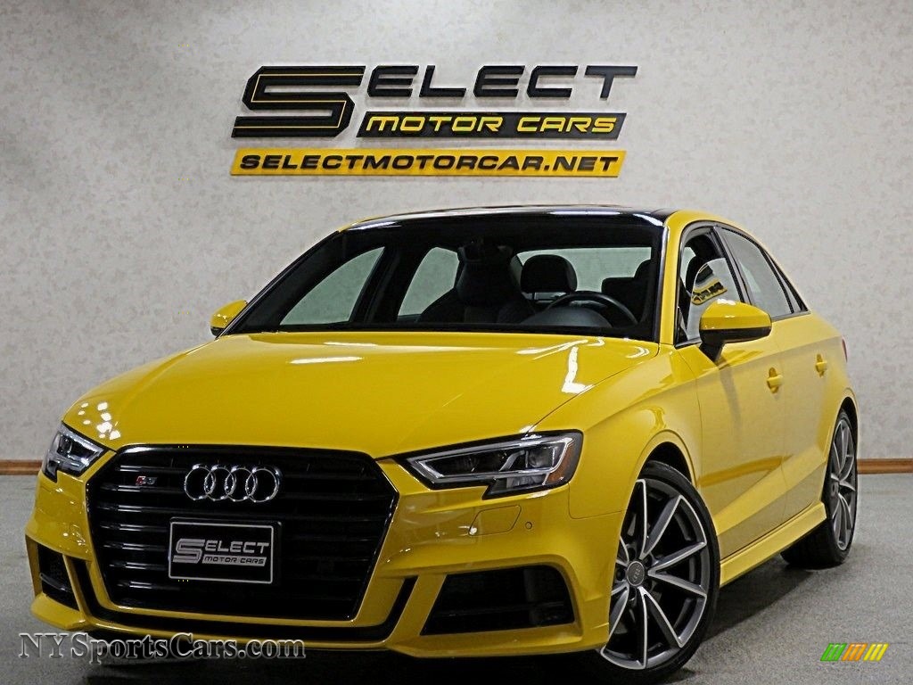 2018 S3 2.0T Tech Premium Plus - Vegas Yellow / Black photo #1