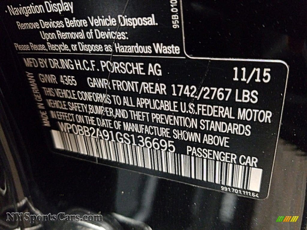 2016 911 Targa 4 GTS - Black / Black photo #14