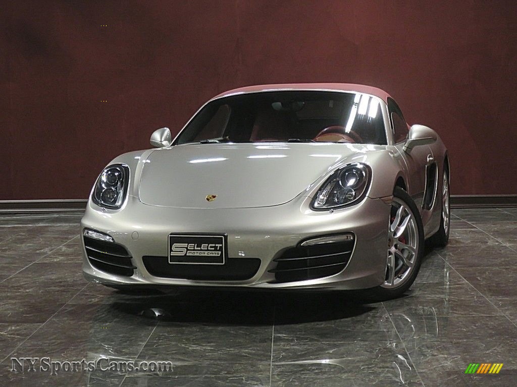 2013 Boxster S - Platinum Silver Metallic / Carrera Red Natural Leather photo #1