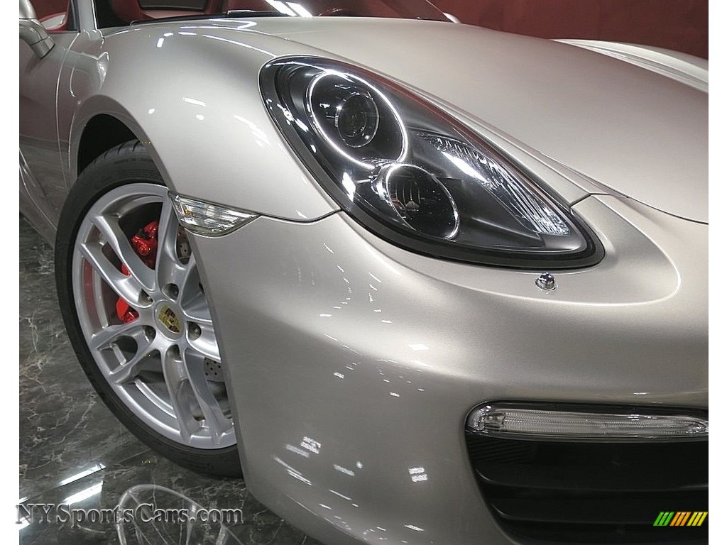 2013 Boxster S - Platinum Silver Metallic / Carrera Red Natural Leather photo #9