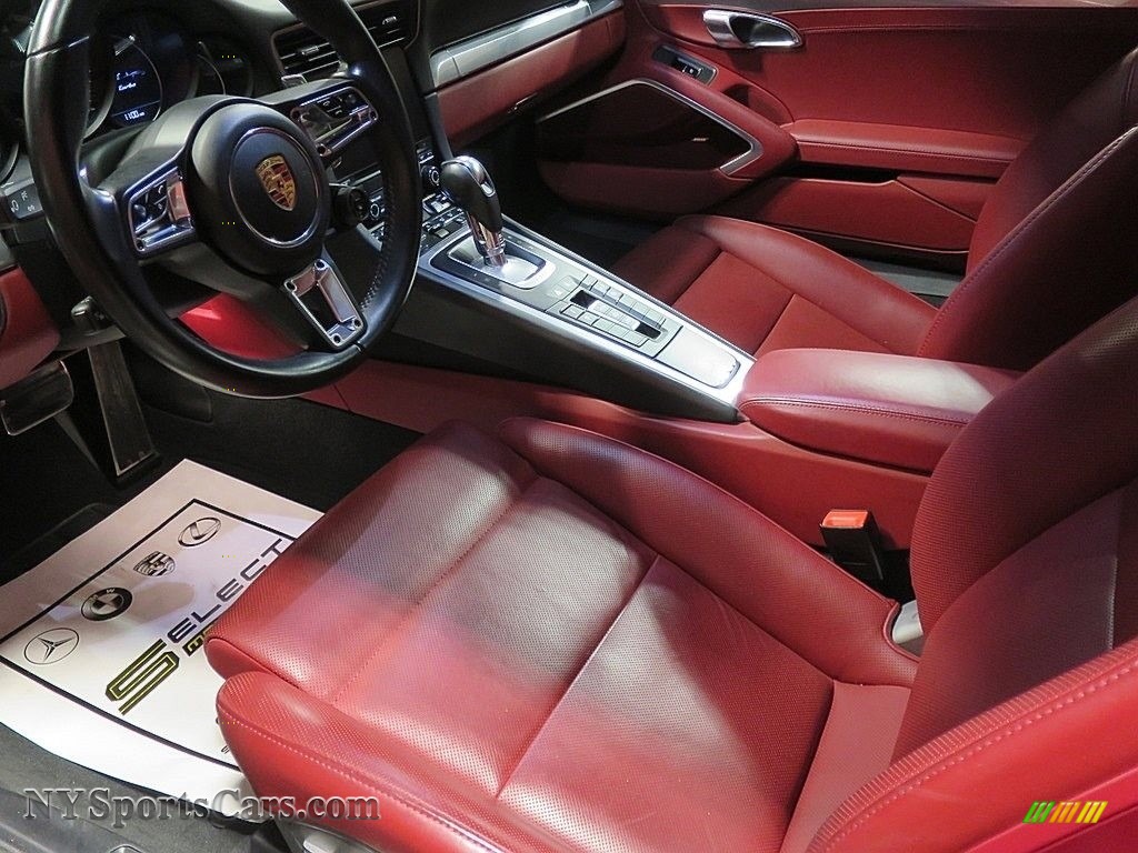 2018 911 Turbo Cabriolet - GT Silver Metallic / Black/Bordeaux Red photo #16