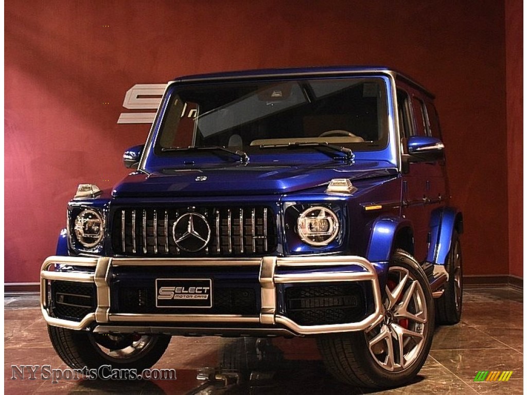 Brilliant Blue Metallic / Black Mercedes-Benz G 63 AMG