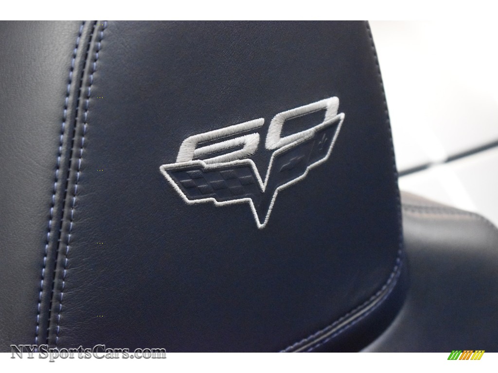 2013 Corvette 427 Convertible Collector Edition - Arctic White / Diamond Blue/60th Anniversary Design Package photo #23