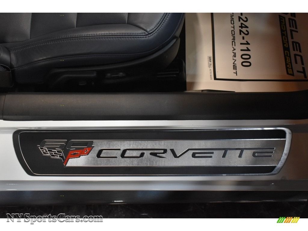 2013 Corvette 427 Convertible Collector Edition - Arctic White / Diamond Blue/60th Anniversary Design Package photo #26