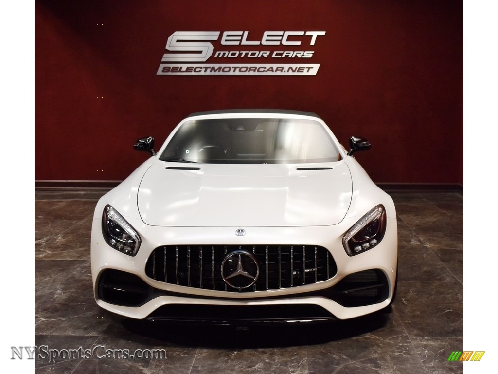 2018 AMG GT Roadster - designo Diamond White Metallic / Saddle Brown photo #2 2018 AMG GT Roadster - designo Diamond White Metallic / Saddle Brown photo #2