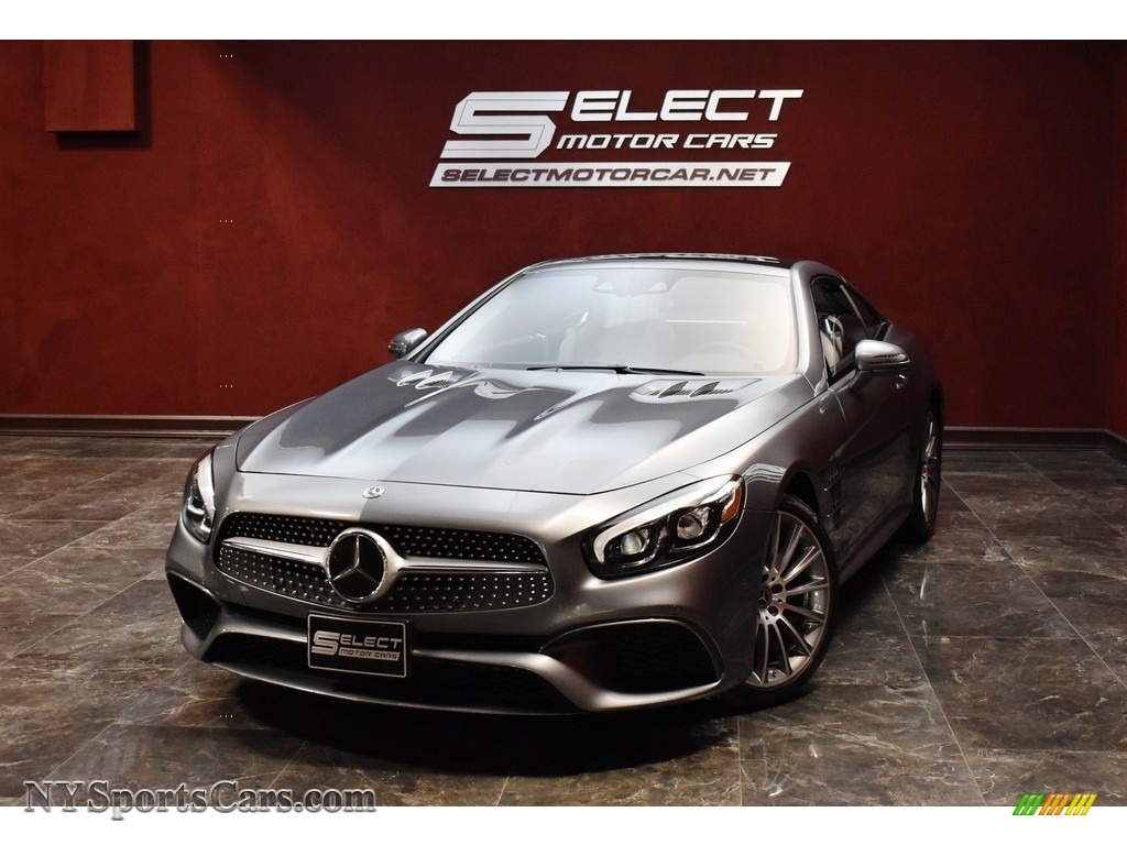 Selenite Grey Metallic / Crystal Grey/Black Mercedes-Benz SL 550 Roadster