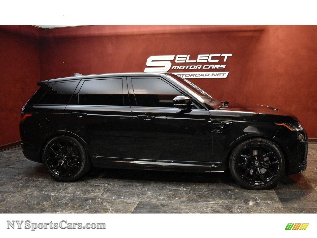 2019 Range Rover Sport SVR - Santorini Black Metallic / Ebony/Ebony photo #3
