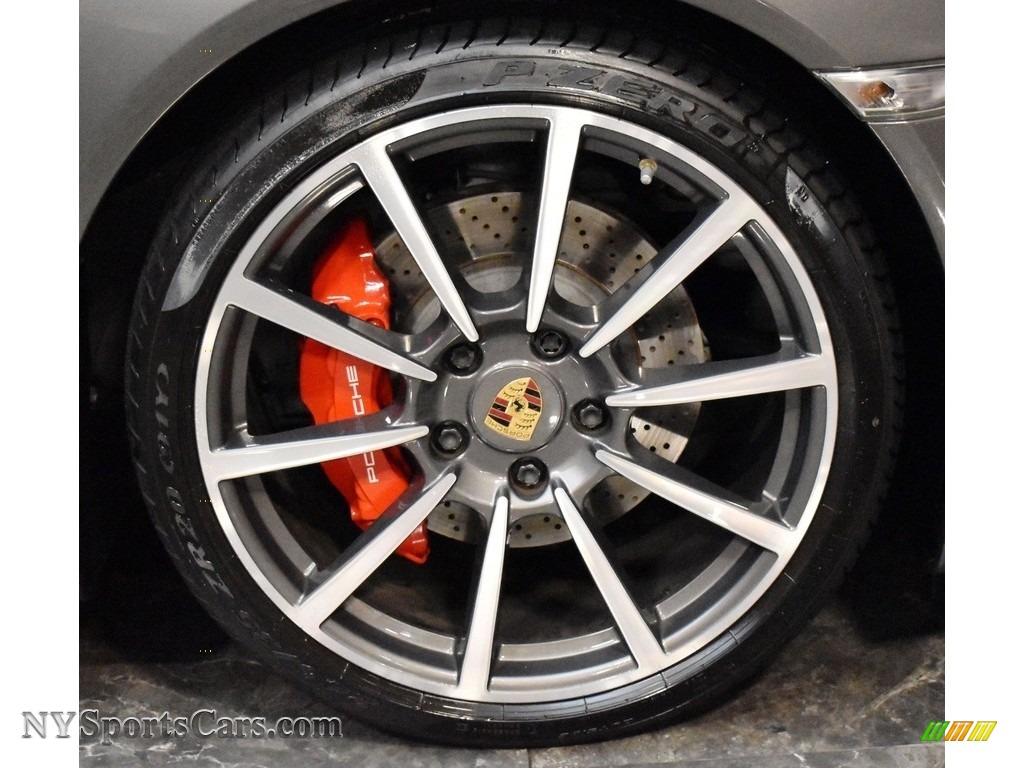 2013 911 Carrera 4S Cabriolet - Agate Grey Metallic / Black photo #11