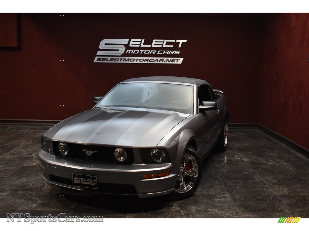Tungsten Grey Metallic / Red/Dark Charcoal Ford Mustang GT Premium Convertible