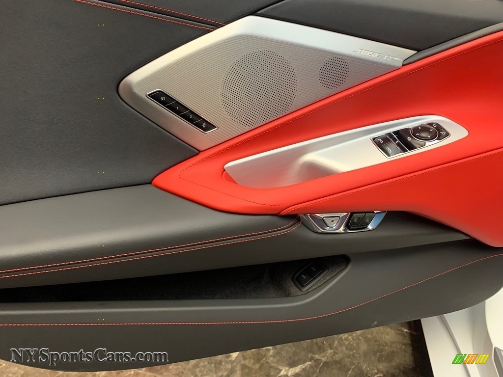 2022 Corvette Stingray Coupe - Arctic White / Adrenalin Red photo #13