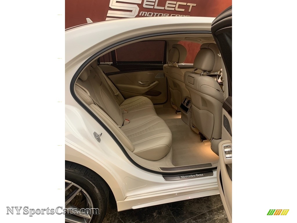 2019 S 560 4Matic Sedan - designo Diamond White Metallic / Nut Brown/Black photo #14