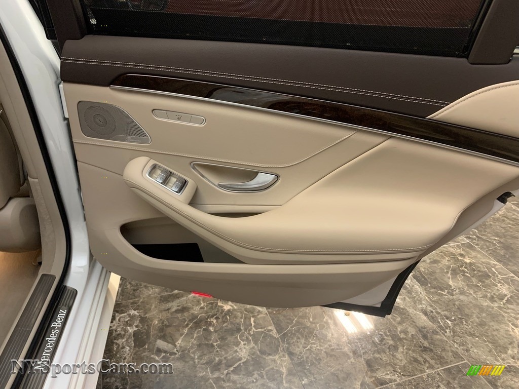 2019 S 560 4Matic Sedan - designo Diamond White Metallic / Nut Brown/Black photo #16