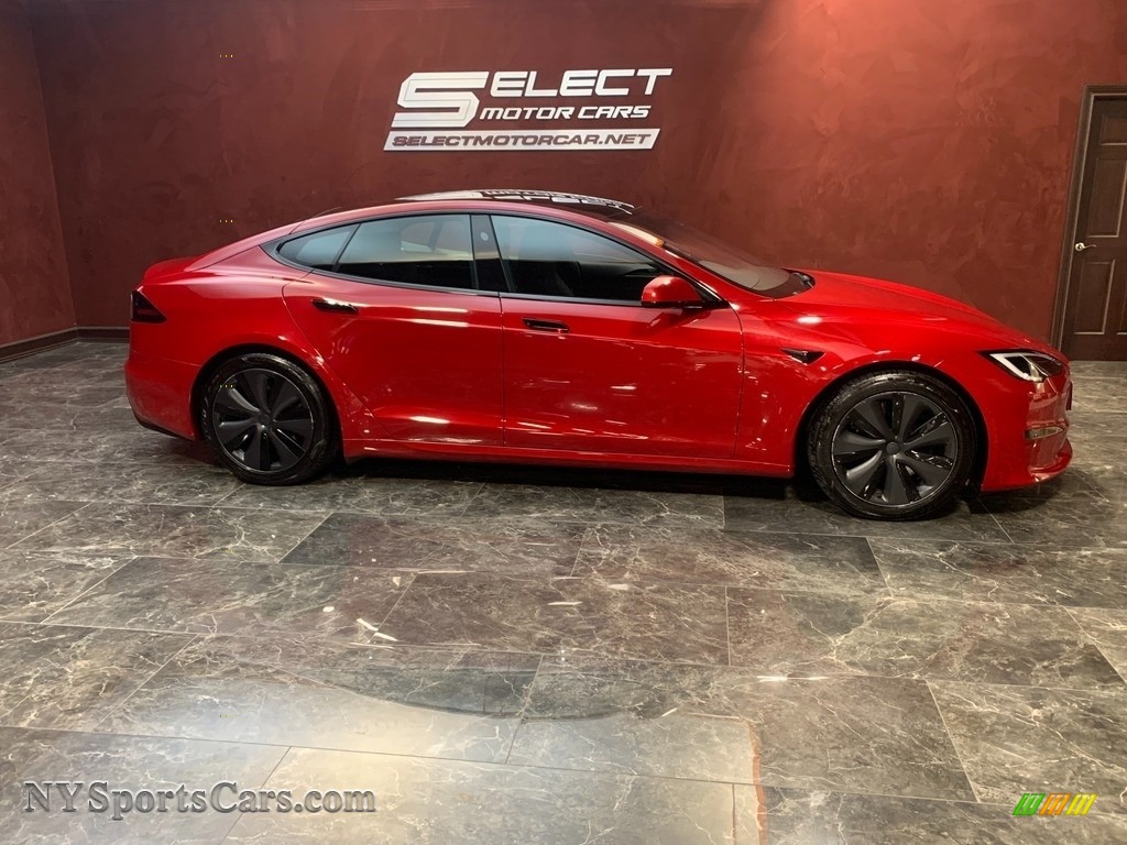 2022 Model S AWD - Red Multi-Coat / Black photo #3
